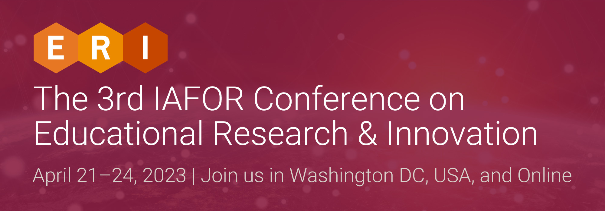 The IAFOR Conference on Educational Research & Innovation (ERI2023) Logo
